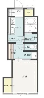 ダイアパレス若草【204号室】の間取り
