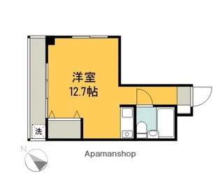 1Rの間取り画像