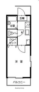 ハイツ緑井【2階】の間取り
