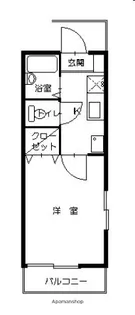 ハイツ緑井【2階】の間取り