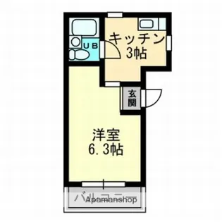 カーサ二葉の里【1階】の間取り