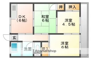 沖田コーポラス【2階】の間取り