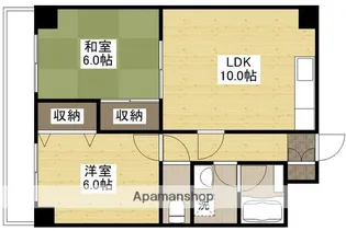 プーテゥジュール1番街【9階】の間取り