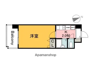 双葉ヒルズ堺町【802号室】の間取り