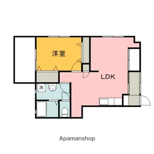 サンハイツ府中【1階】の間取り