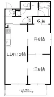 K1ハイム東雲【4階】の間取り