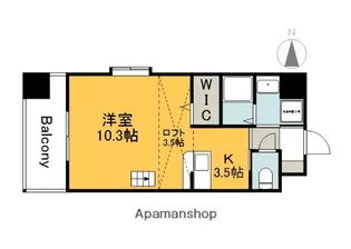 プレジールジョイ西原【6階】の間取り