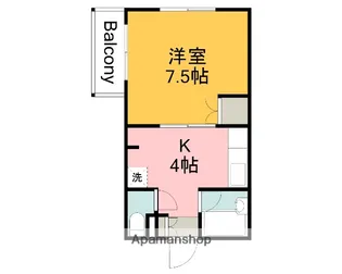 レジデンスインミユキ【2階】の間取り