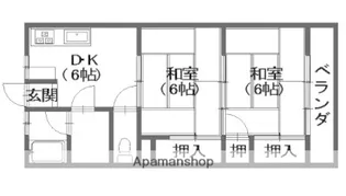 森井マンション【2階】の間取り