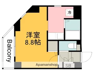 CREST.MATOBA【303号室】の間取り