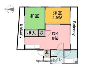 山田ビル【3階】の間取り