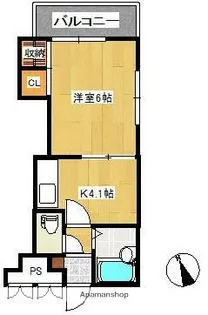 HILLSIDE比治山【3階】の間取り
