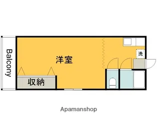 土手ビル(猫屋町)【406号室】の間取り