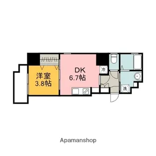 KATAYAMABLDG25【7階】の間取り
