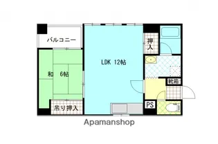 福地産業十日市ビル【5階】の間取り