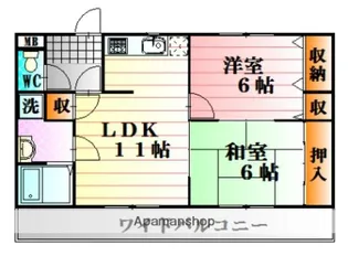 ベネッセヤマモト【2階】の間取り