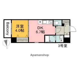 KATAYAMABLDG23【6階】の間取り
