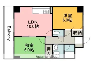 グラビスコート福本【4階】の間取り