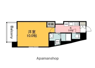 セラム白島九軒町【7階】の間取り