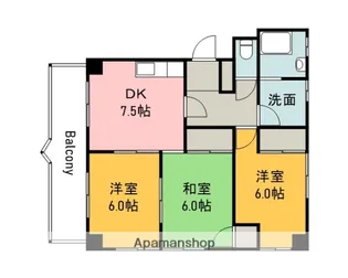 森田ハイム【4階】の間取り