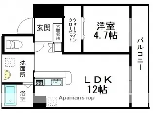 ルミエール幟【4階】の間取り