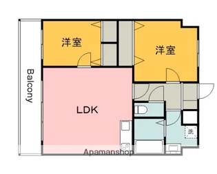 東雲マンション【2階】の間取り