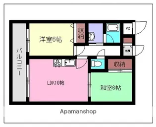 フラーリッシュ岡本【6階】の間取り
