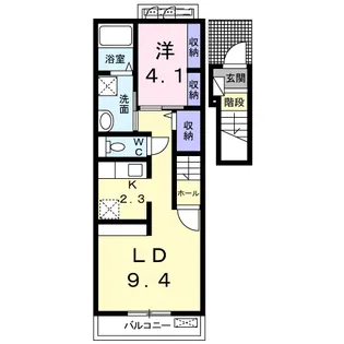リバティコート【2階】の間取り