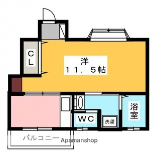 BLUE HOUSE青崎【1階】の間取り