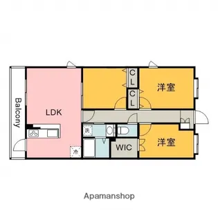 元宇品パレス【1階】の間取り