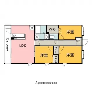 元宇品パレス【2階】の間取り