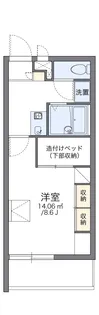 レオパレスFRIENDSⅡ【107号室】の間取り