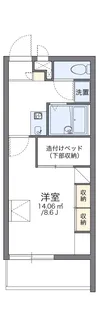 レオパレスFRIENDSⅡ【3階】の間取り