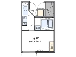 レオネクストグレイス戸坂【1階】の間取り