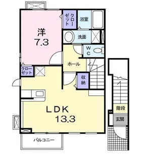 ジェルメFUJI【2階】の間取り