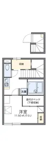 レオパレスオーブ【203号室】の間取り