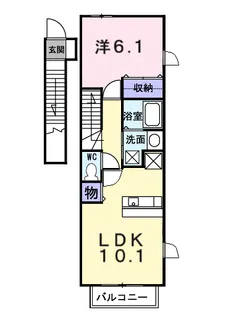 ルミナスNISHIHARA【2階】の間取り