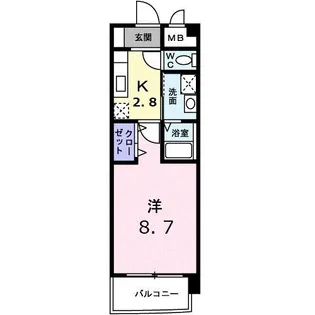 フィオーレ ジュネス【1階】の間取り