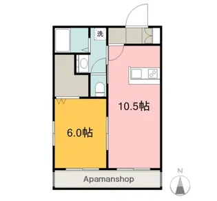 GRAND VILLA FUNAIRI(グランヴィラ舟入)【402号室】の間取り