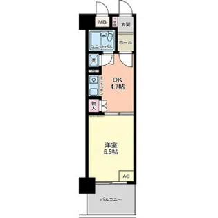 ダイアパレス大手町 第3【203号室】の間取り