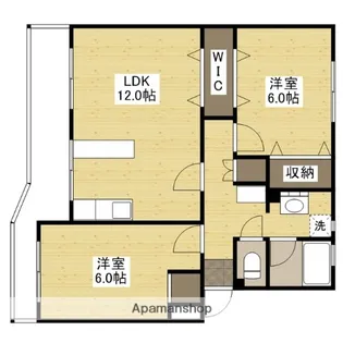 広島県広島市東区牛田早稲田4丁目【マンション】の間取り