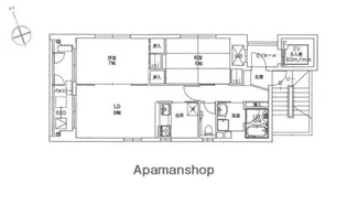 幟町 宮本ビル【6階】の間取り