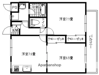 広島県広島市西区草津東1丁目【マンション】の間取り