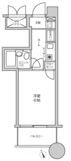 ダイアパレスグランドール四番街大手町【10階】の間取り