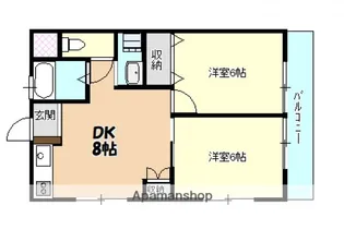 瀧川マンション【302号室】の間取り
