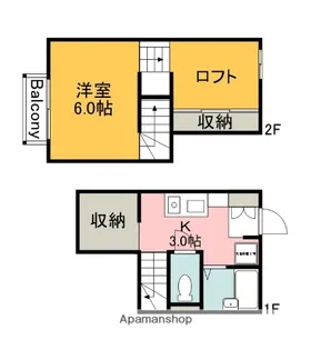 PRECIOUS COURT(プレシャスコート)【2階】の間取り