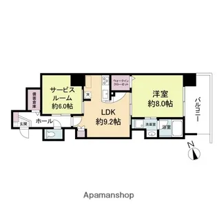 ヴィラ博丈(旧VELOCEⅠ)【10階】の間取り