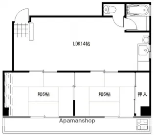保田ビル【203号室】の間取り