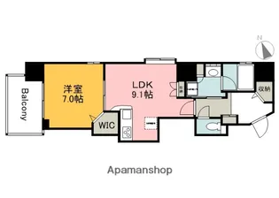 ベルメゾン フローレンス【12階】の間取り