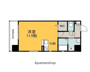 サムティレジデンス平和大通(旧ウイング宝町ファースト)【706号室】の間取り